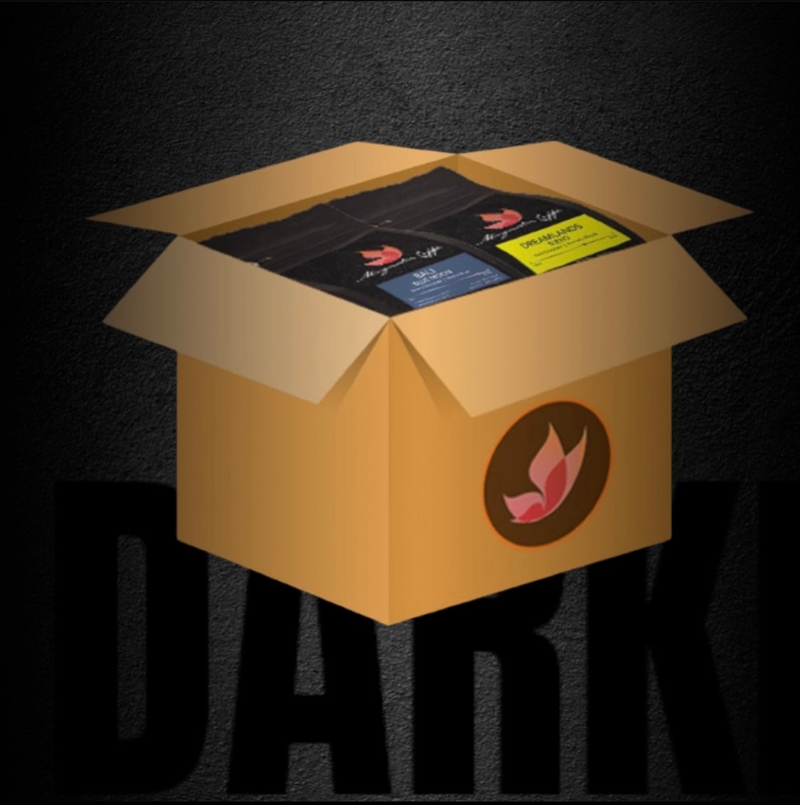 4 Pack DARKER Roast WINTER Coffee Box - SPECIAL PRICE & FREE SHIPPING