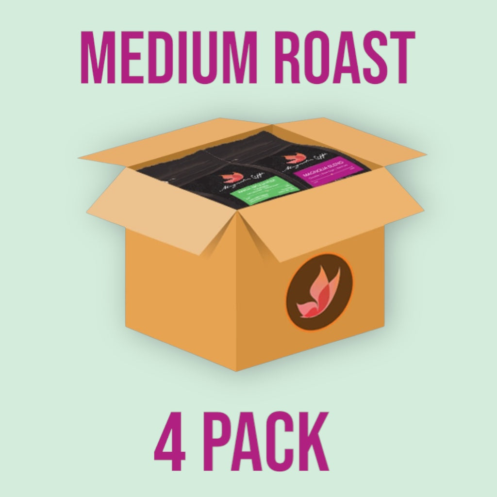 4 Pack Medium Roast WINTER Coffee Box - SPECIAL PRICE & FREE SHIPPING