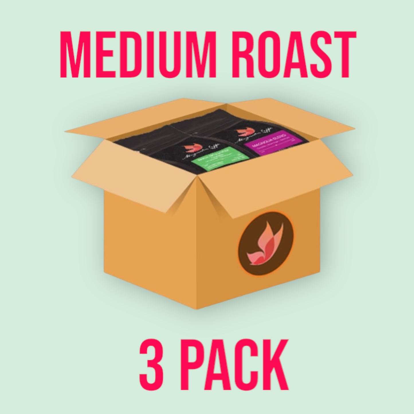 3 Pack Medium Roast WINTER Coffee Box - SPECIAL PRICE & FREE SHIPPING