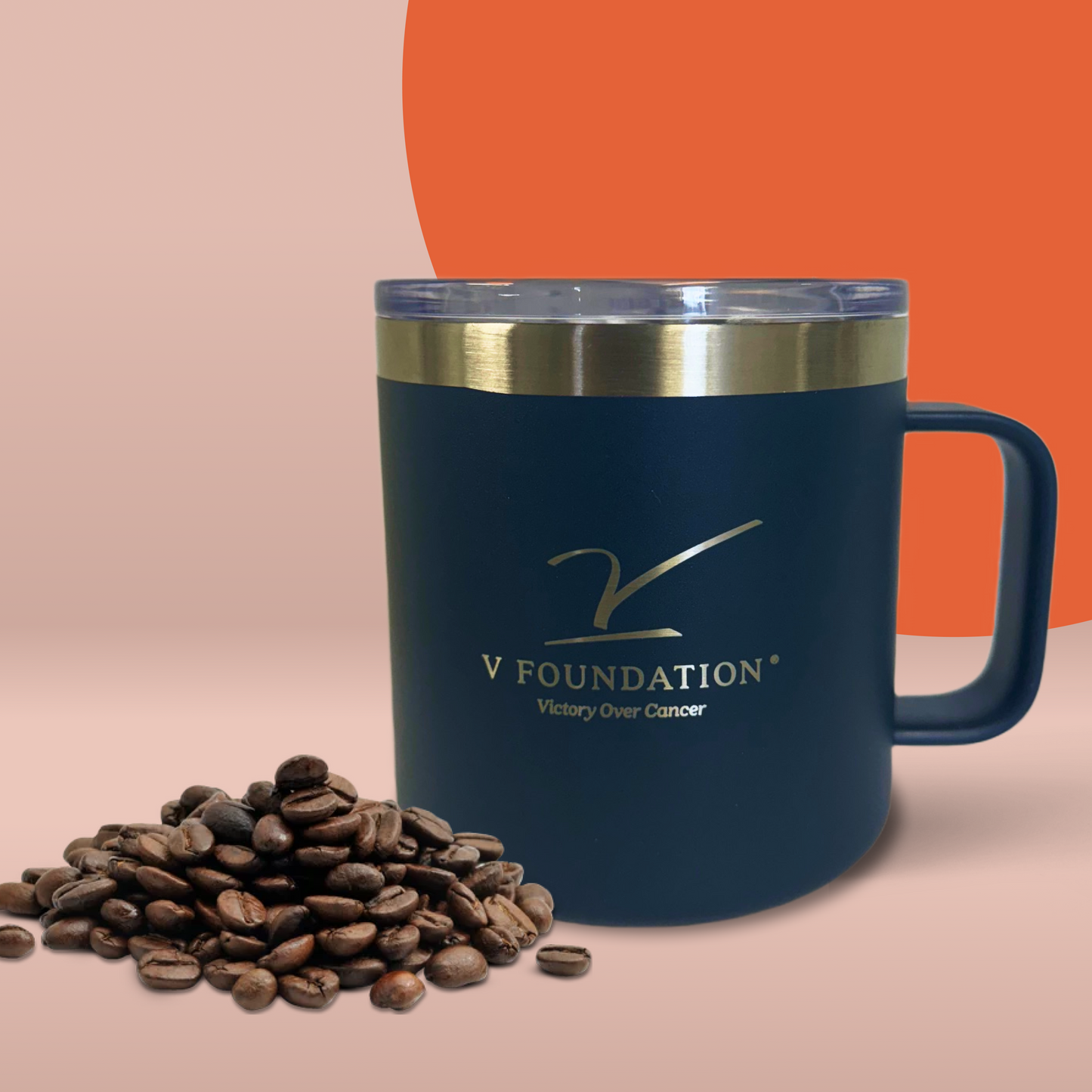 The V Foundation Stainless Steel Camp Mug