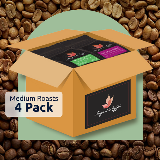 4 Pack Medium Roast Coffee Box - SPECIAL PRICE & FREE SHIPPING