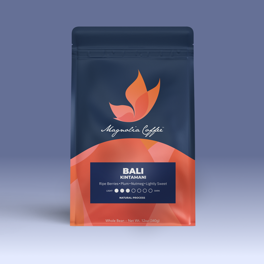 Bali Kintamani coffee bag from Magnolia Coffee Co.