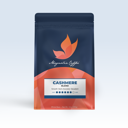 Cashmere Blend coffee bag from Magnolia Coffee Co.