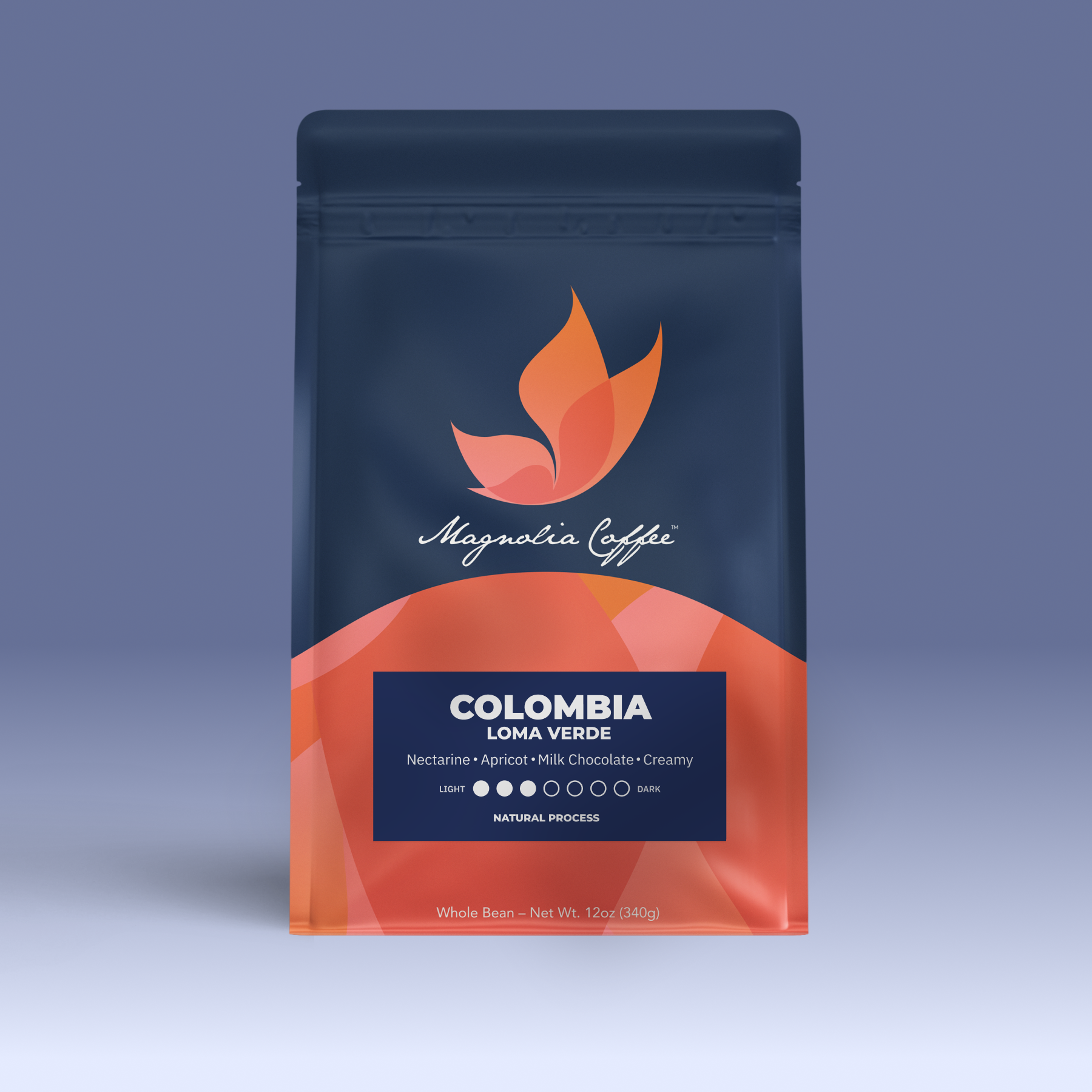 Colombia Loma Verde coffee bag from Magnolia Coffee Co.