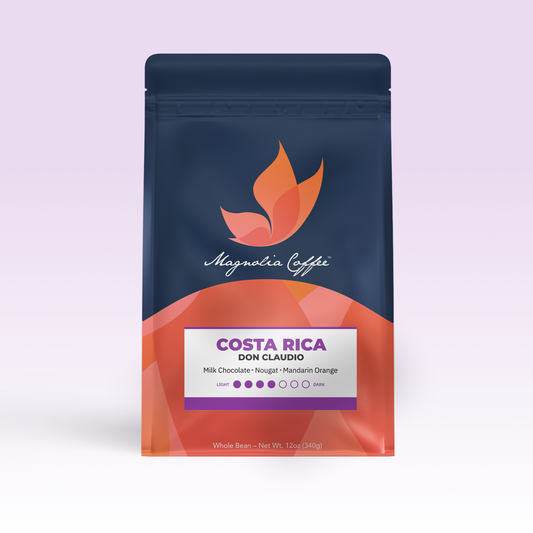 Costa Rica Don Claudio coffee bag from Magnolia Coffee Co.