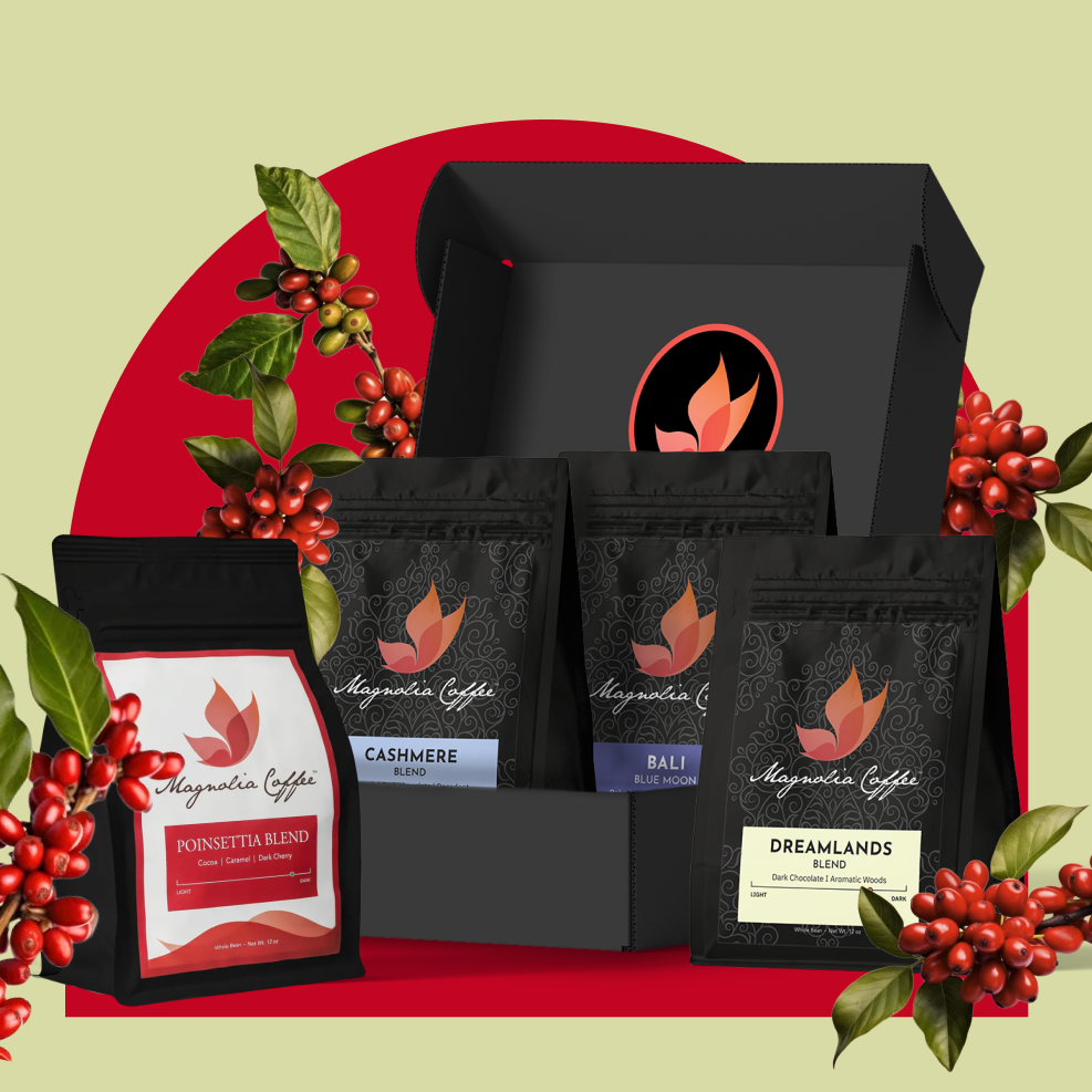 Holiday 4 pack Deluxe Gift Box - DARKER Roast