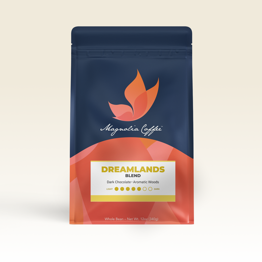 Dreamlands Blend coffee bag from Magnolia Coffee Co.