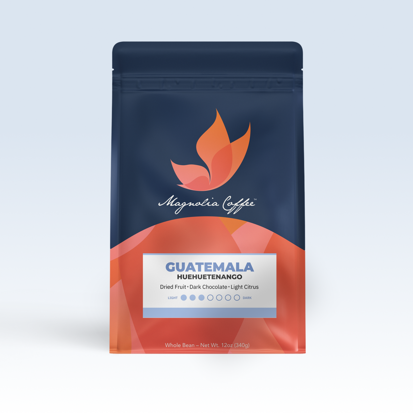 Guatemala Huehuetenango coffee bag from Magnolia Coffee Co.