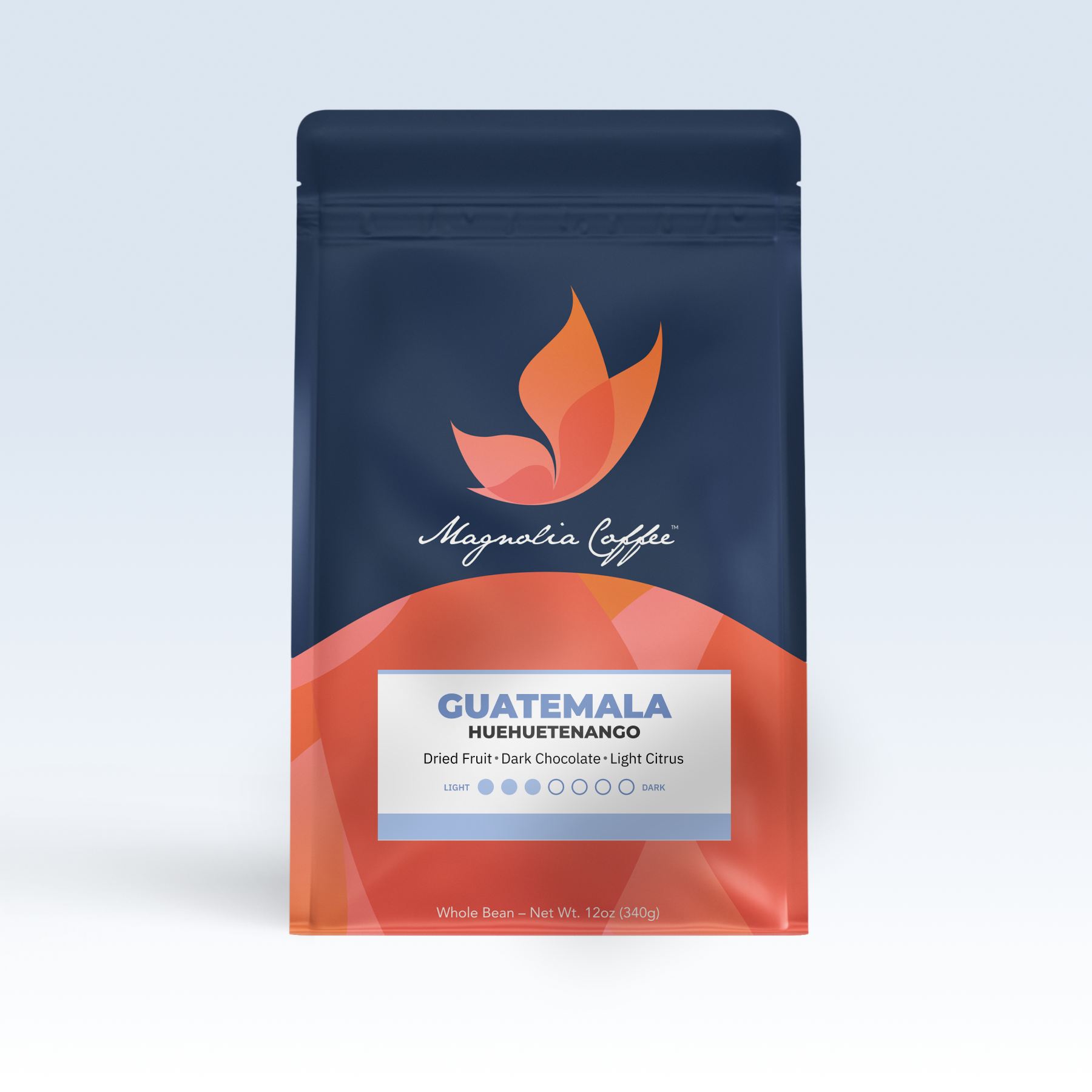 Guatemala Huehuetenango coffee bag from Magnolia Coffee Co.